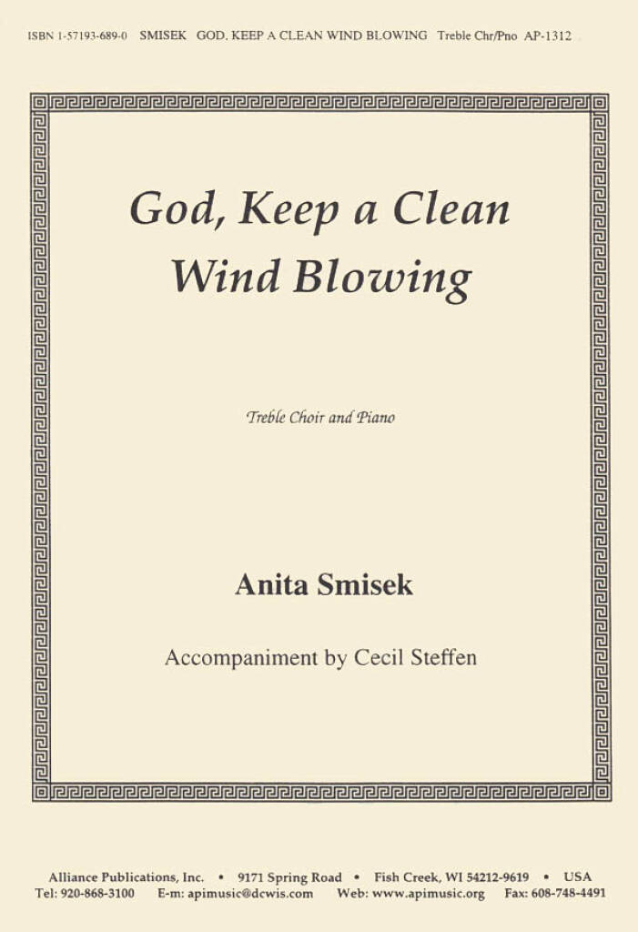 God, Keep A Clean Wind Blowing - Oct - Unis Chr